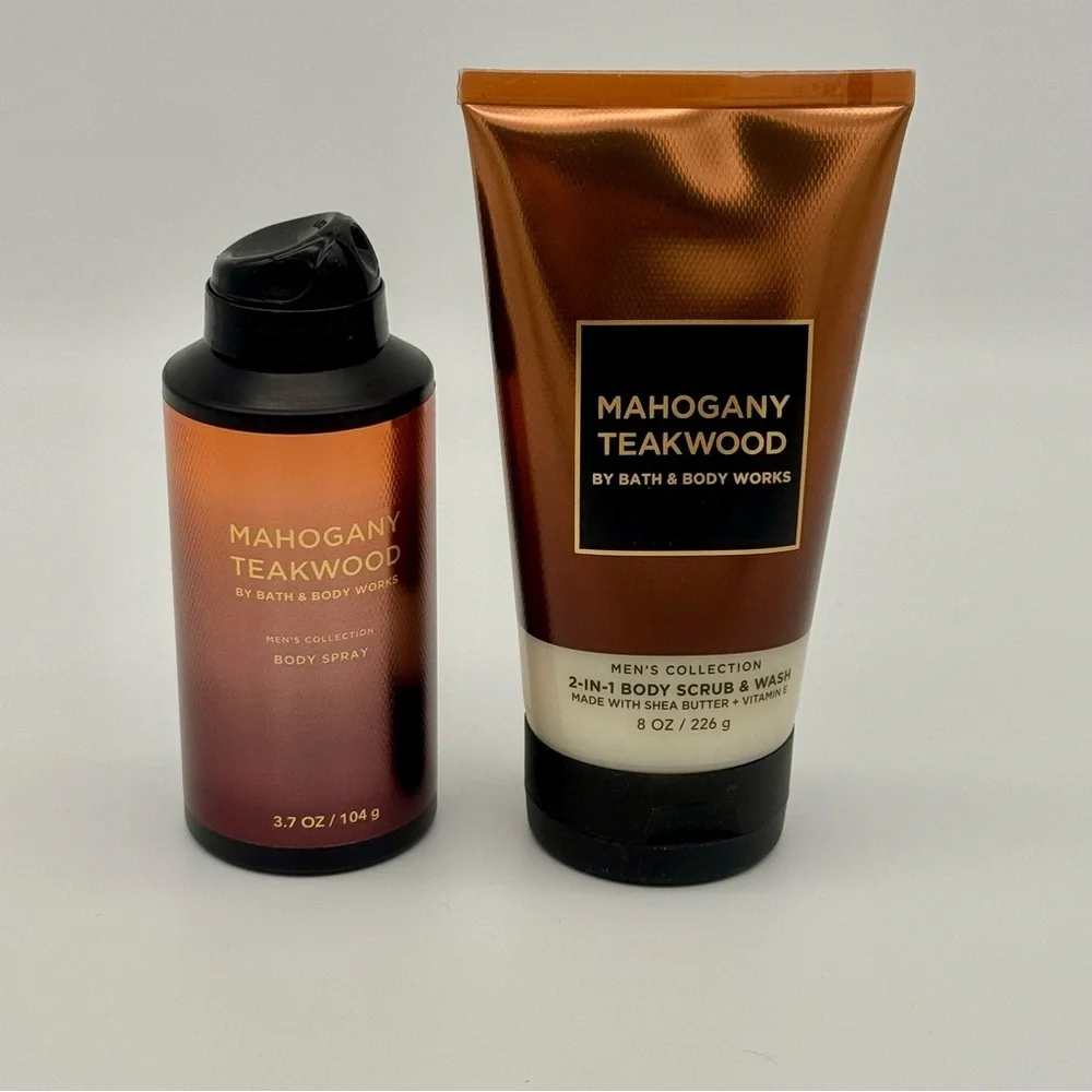 Bath & Body Works Mahogany Teakwood Body Care Gift Set NWT